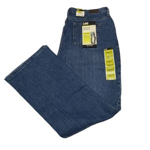 Lee Jeans Slimming Natural Bootcut Just Below The Waist Stretch 16 Medium NEW WT